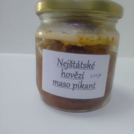 Nejštátské hovězí maso pikant
