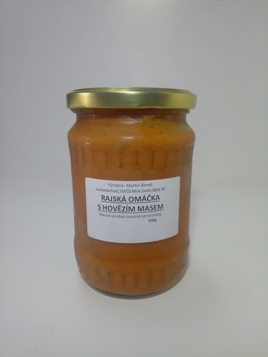Rajská omáčka s hovězím masem