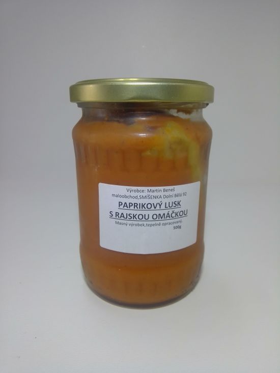 Paprikový lusk s rajskou omáčkou
