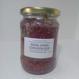 Pečená kačena s červeným zelím